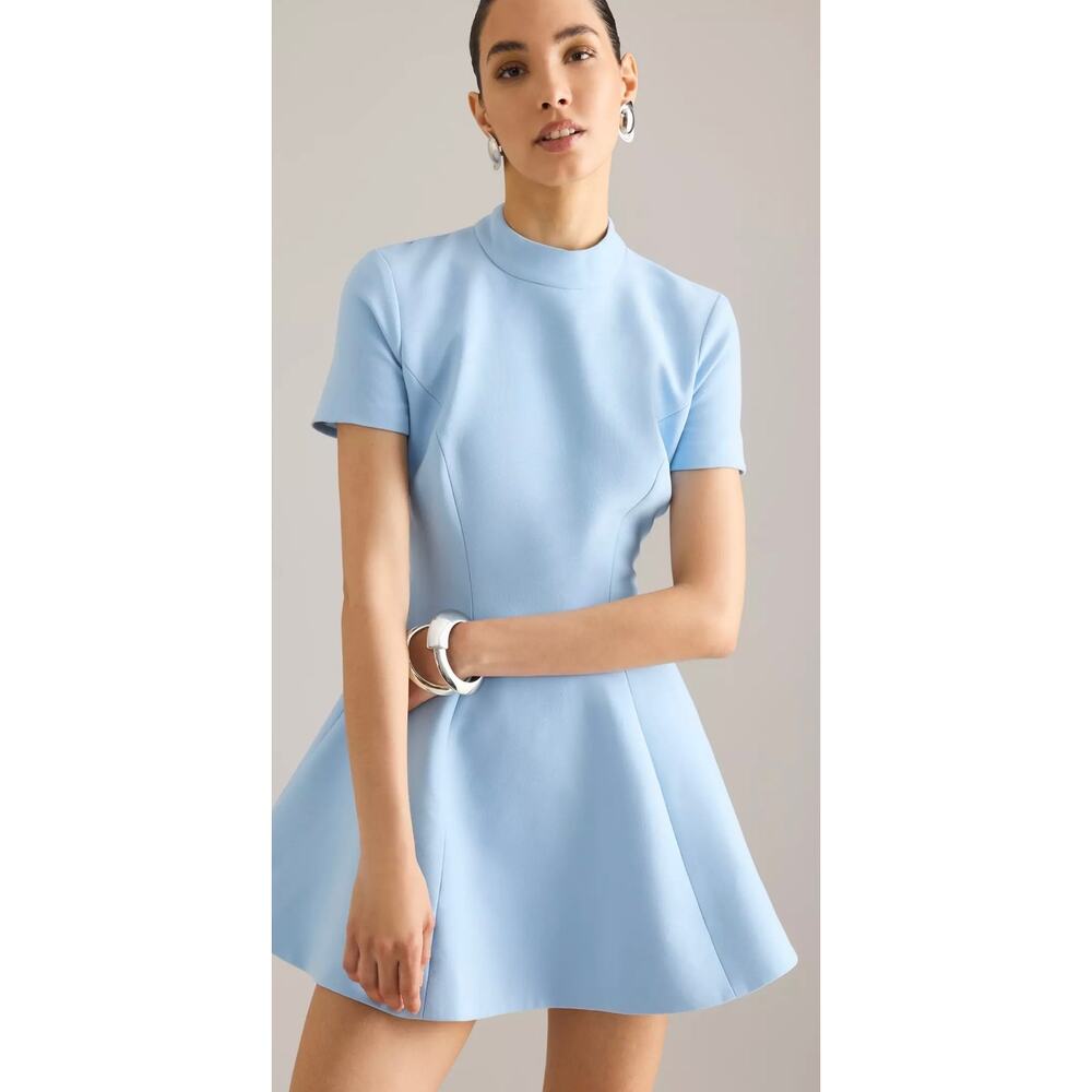 Bardot Zephyra Soft Blue Collar Mini Dress - Size 4 (NEW with tags) - Picture 3 of 8